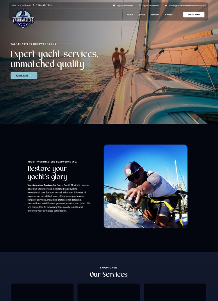 yachtmastersboatworks.com
